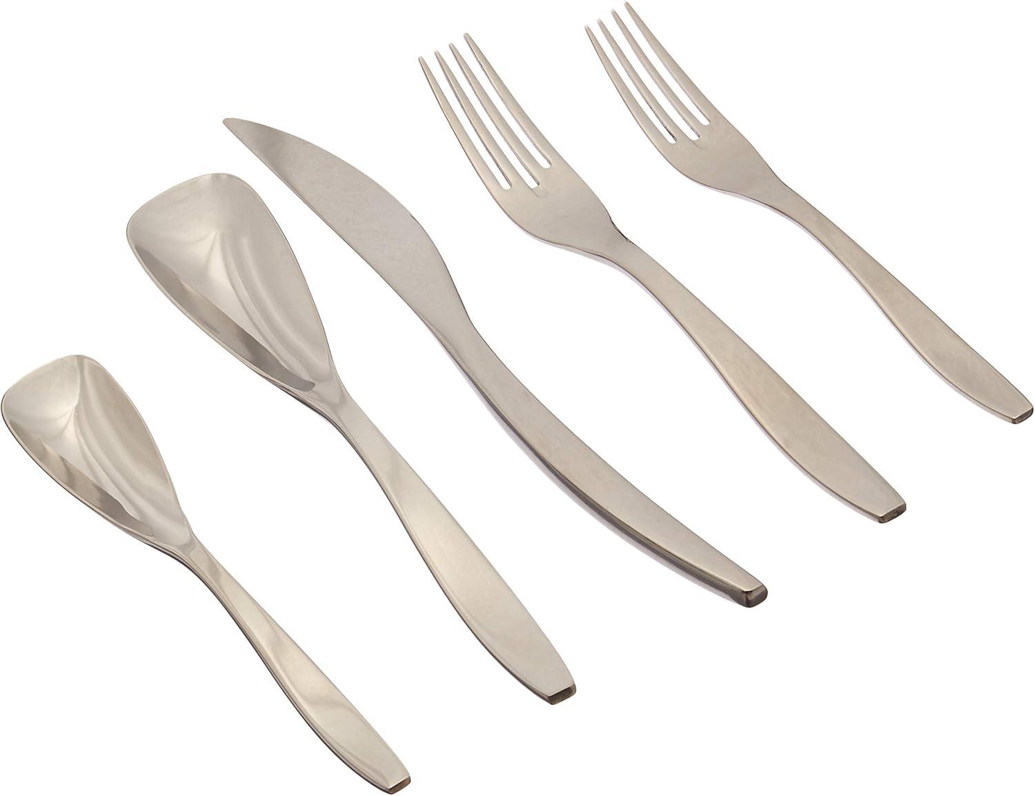 David Shaw Silverware Isla Stainless Steel Flatware Set - Service for 4