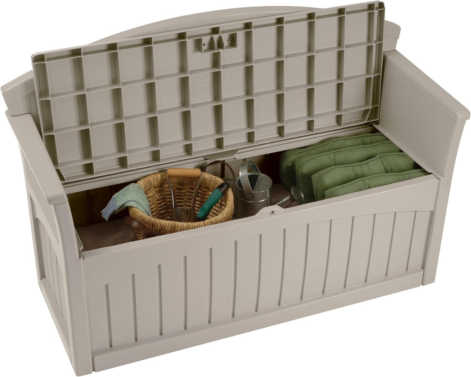 Suncast Suncast 50 Gallon Patio Storage Bench - Light Taupe