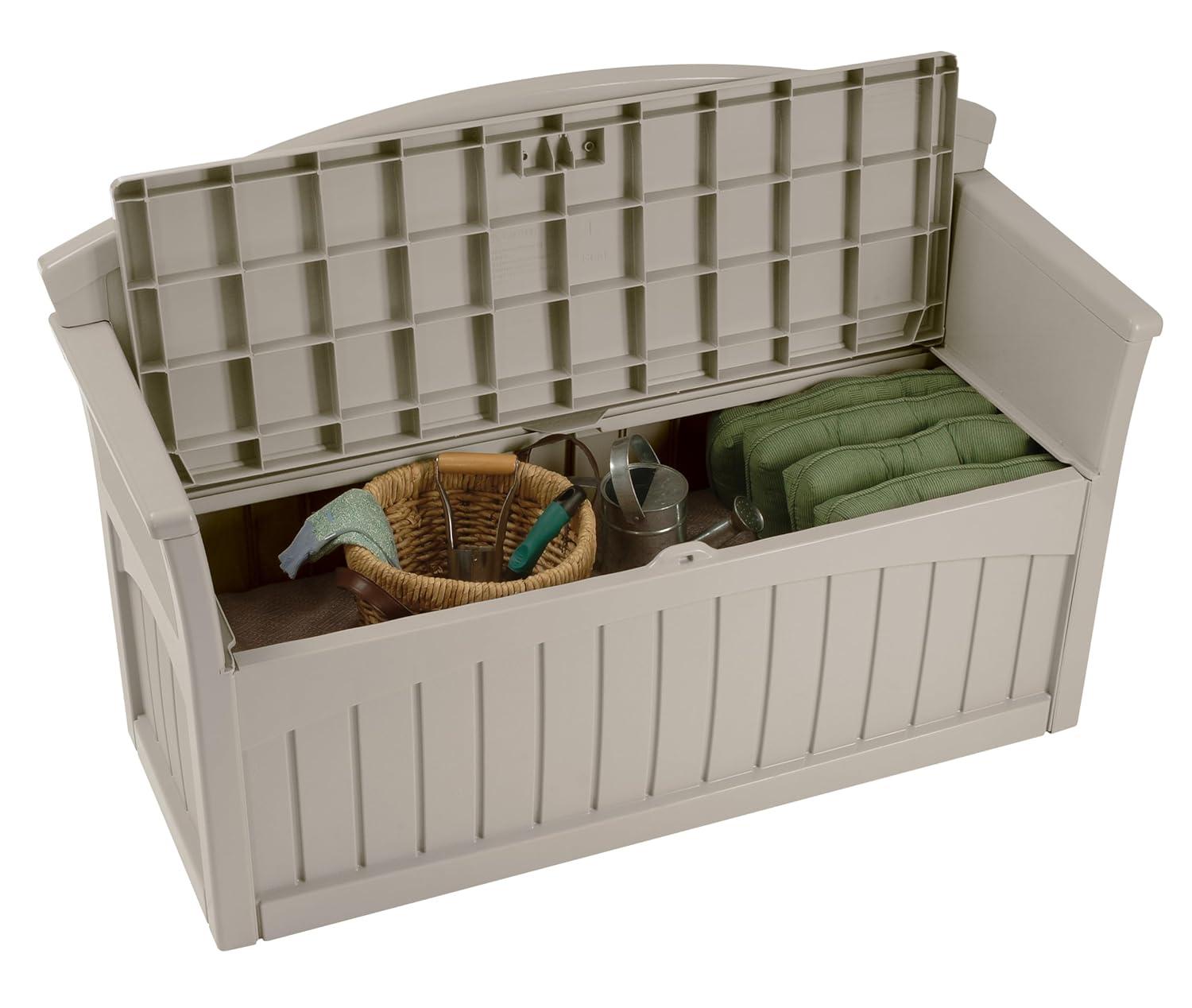 Suncast Suncast 50 Gallon Patio Storage Bench - Light Taupe