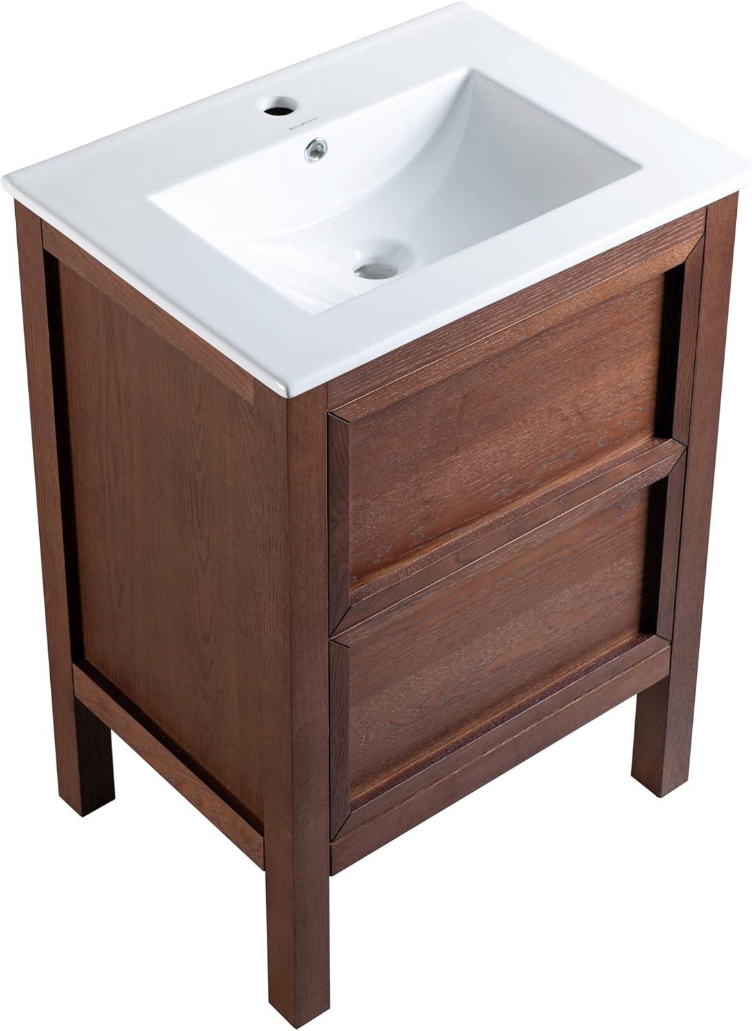 Nadar 24" Bathroom Vanity in Walnut