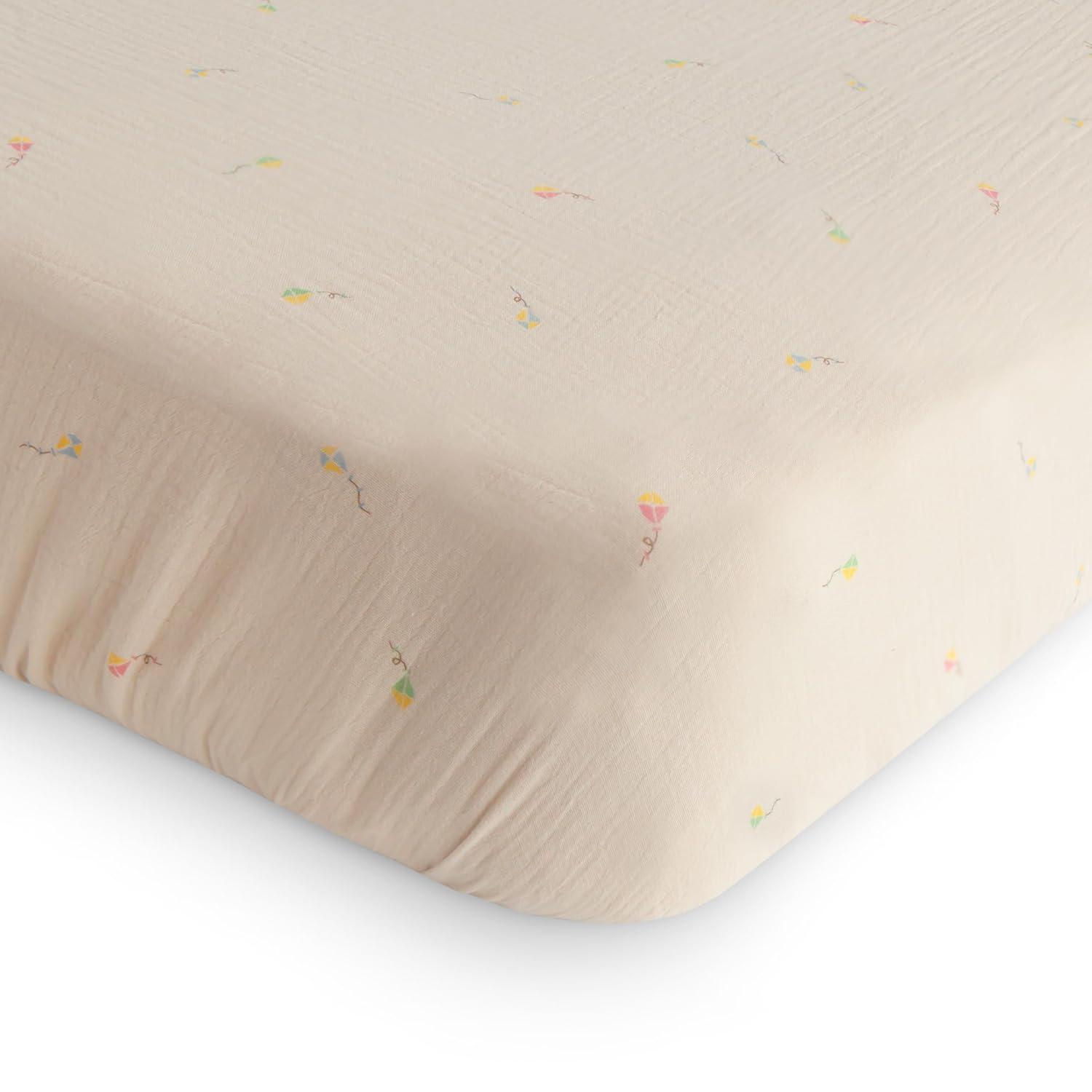 Extra Soft Muslin Crib Sheet Kites One Size