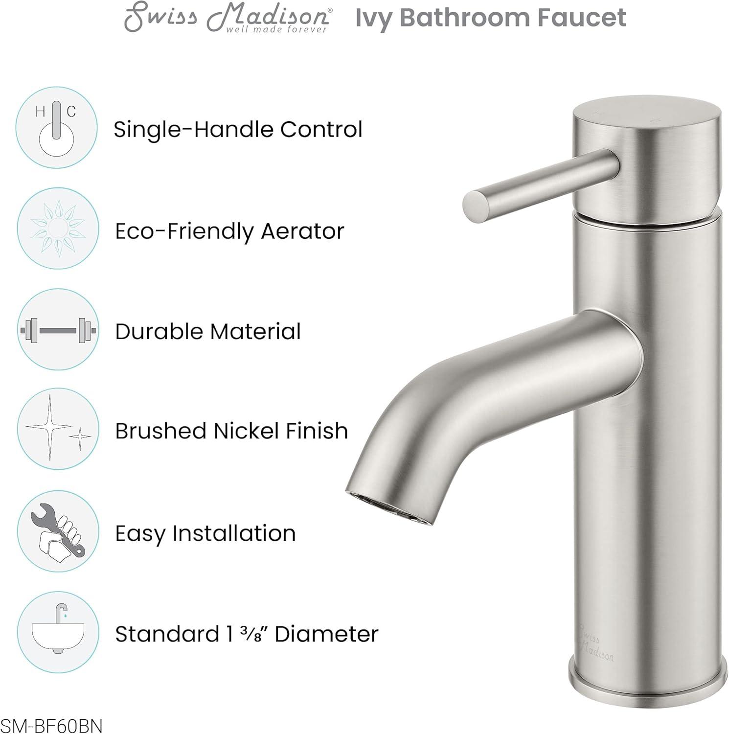 Ivy Single Hole, Single-Handle, Bathroom Faucet