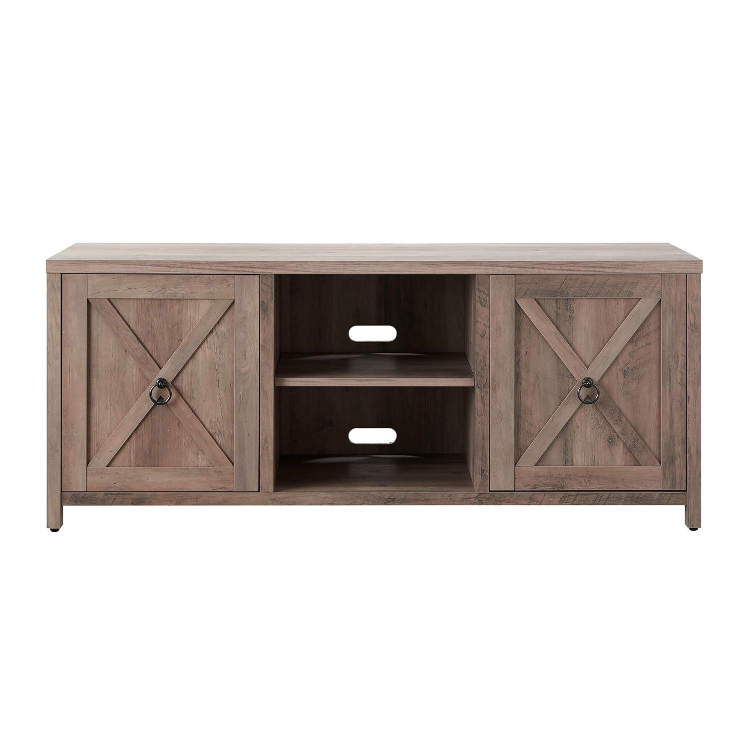 Evelyn&Zoe Granger Rectangular TV Stand for TV's up to 65", Gray Oak