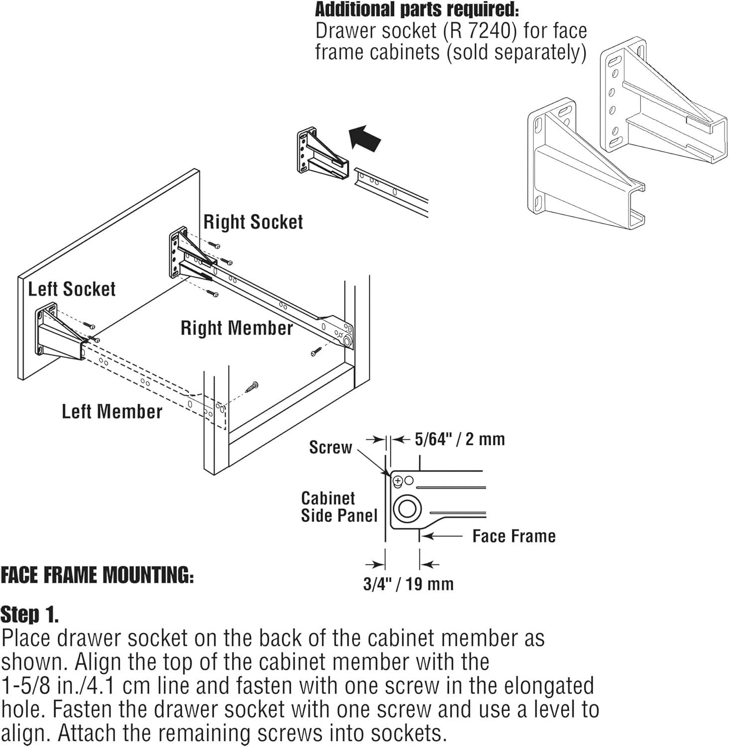 Prime-Line Drawer Slide Kit  Replace Drawer Track Hardware  Self-Closing Design Fits Most Bottom/ Side-Mounted Drawer Systems 17-3/4 In. Steel Tracks, Plastic Wheels, White (1 Pair)