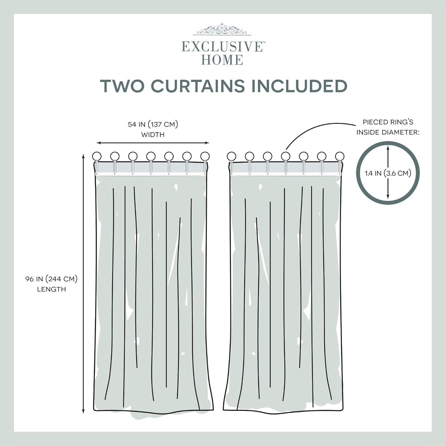 Sheer Curtain Pair (Set of 2)