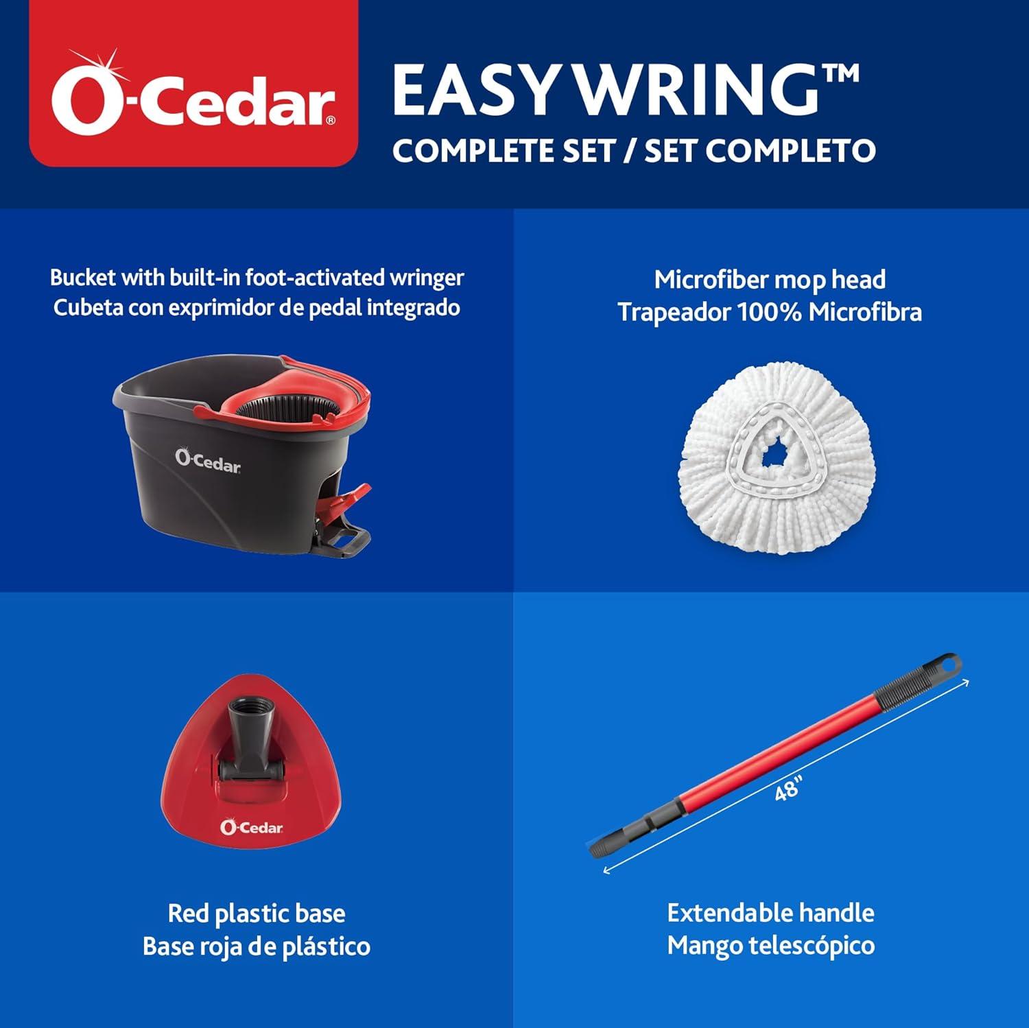 O-Cedar EasyWring Spin Mop and Bucket System