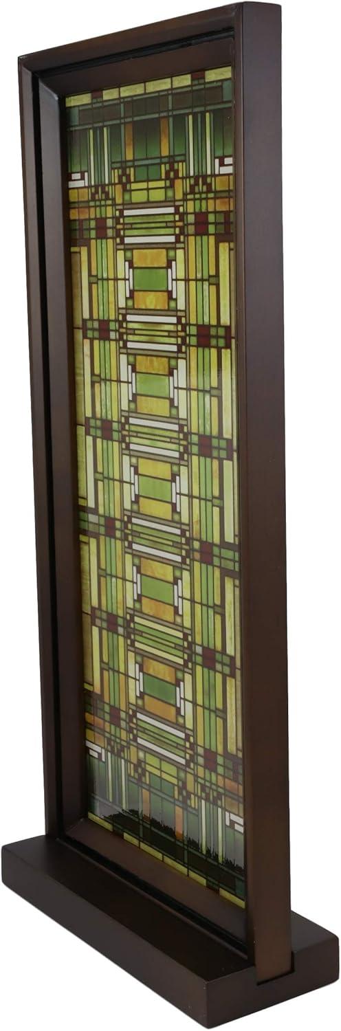 Ebros Frank Lloyd Wright Oak Park Studio SkyStained Glass Desktop Or Wall Plaque