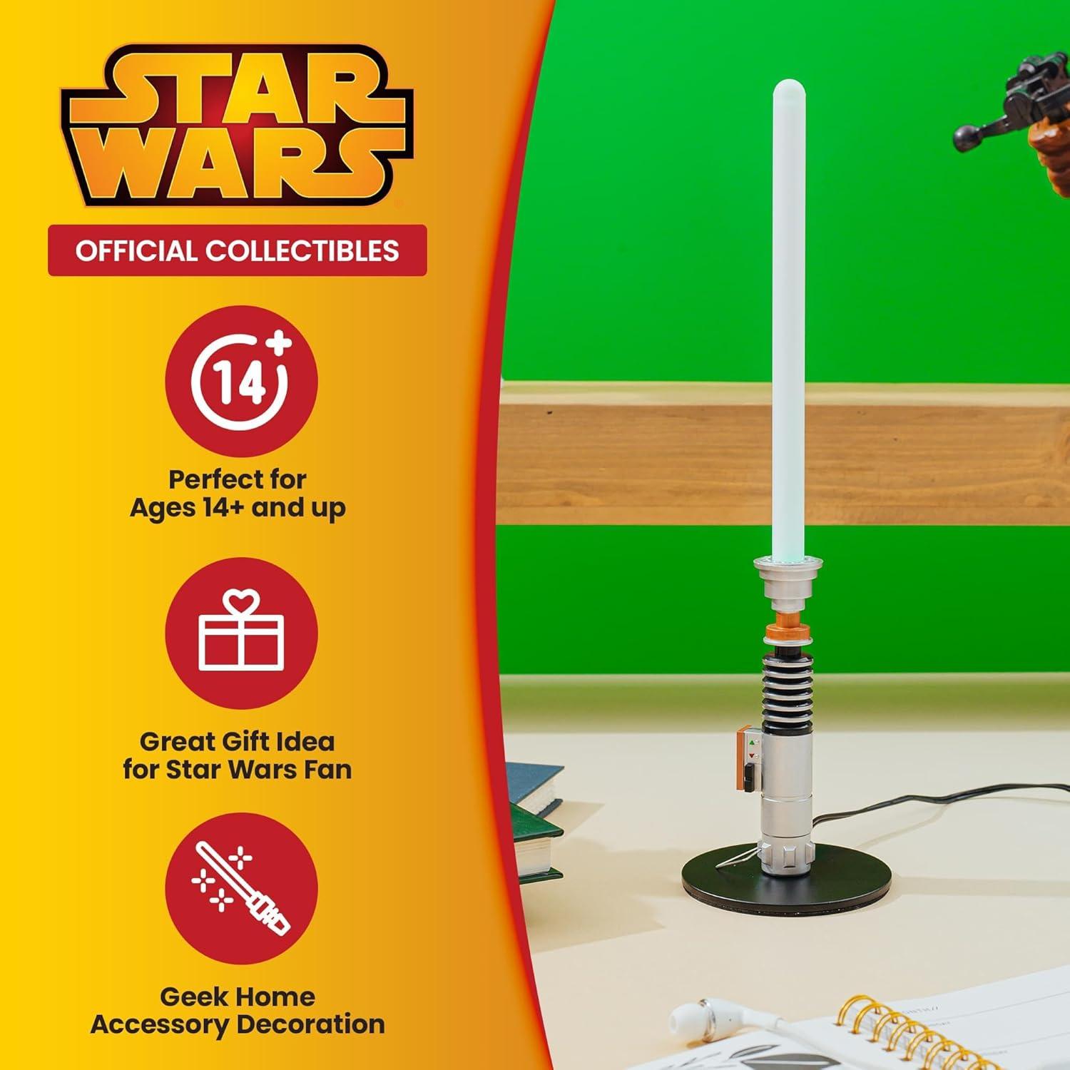 Star Wars Luke Skywalker Mini Lightsaber Lamp 3.15â€ x 3.15â€