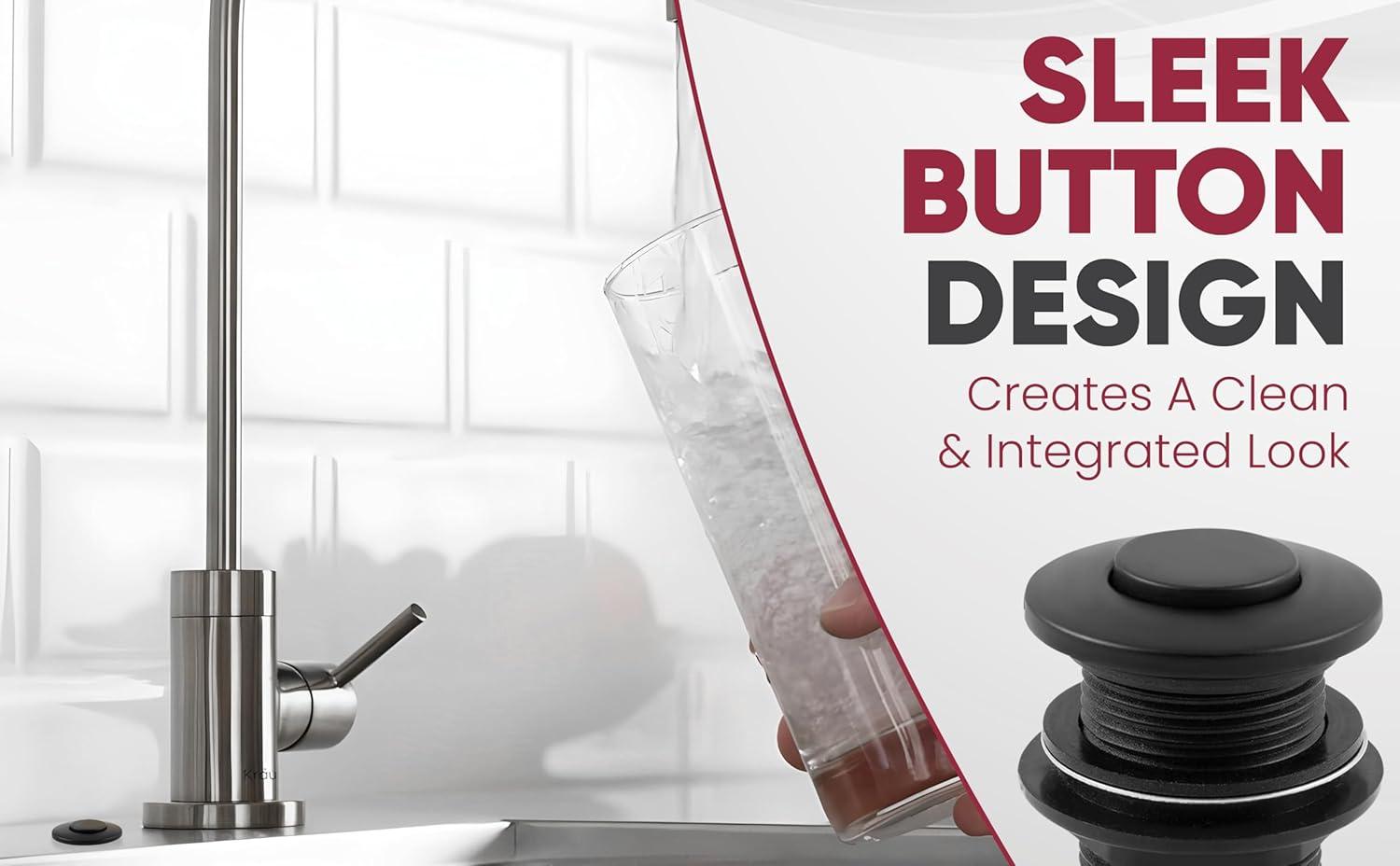 Westbrass Kitchen Sink Waste Disposal Air Switch and Dual Outlet Control Box, Flush Button