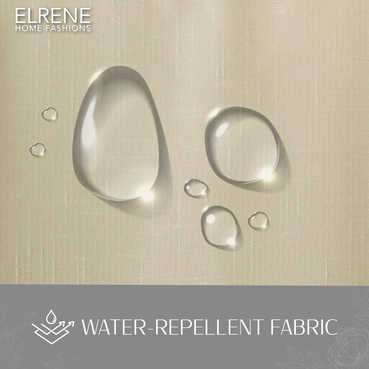 Darien Indoor/Outdoor Sheer Tab Top Single Window Curtain for Patio, Porch, Cabana - 52 x 95 - Natural - Elrene Home Fashions