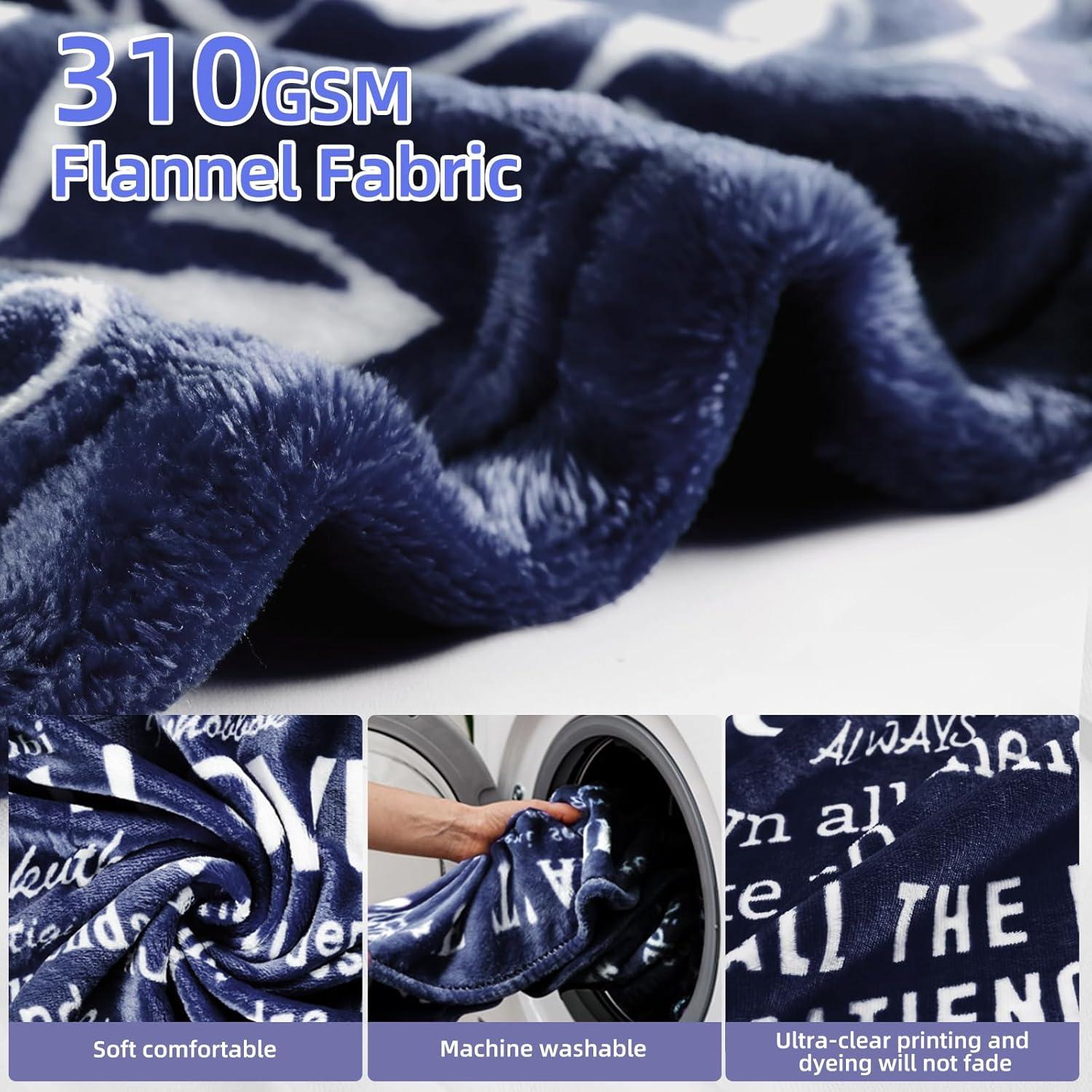 Gifts for Mom Wife Valentines Day Throw Blanket Gifts for Grandma, Best MOM Ever Surrounded by Heart Shape with 100 Languages I Love You Blanket, Mom Gifts Christmas Mother‘s Day 60''x70''