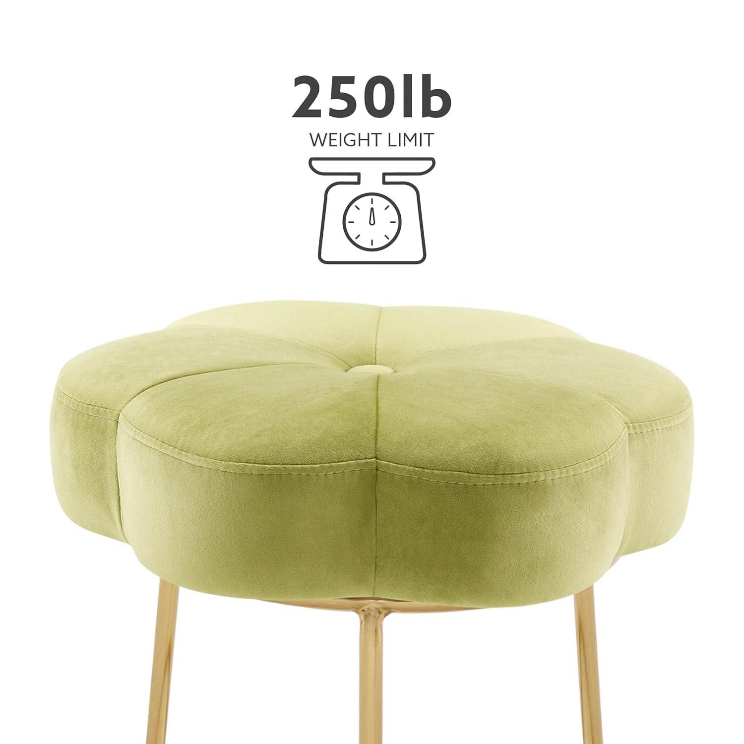 Ciara Flower Cushioned Vanity Stool