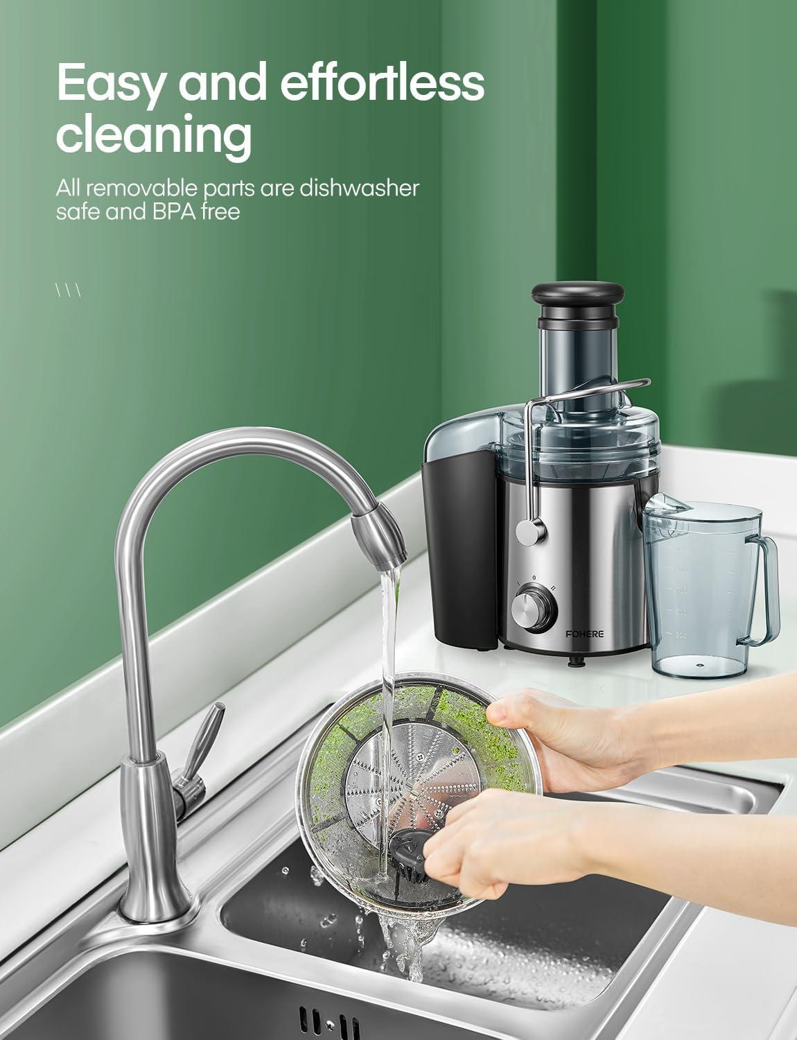 Juicer Machine 1000W,  Juice Extractor,  3" Feed Chute for Whole Fruit Vegetable, Easy to Clean