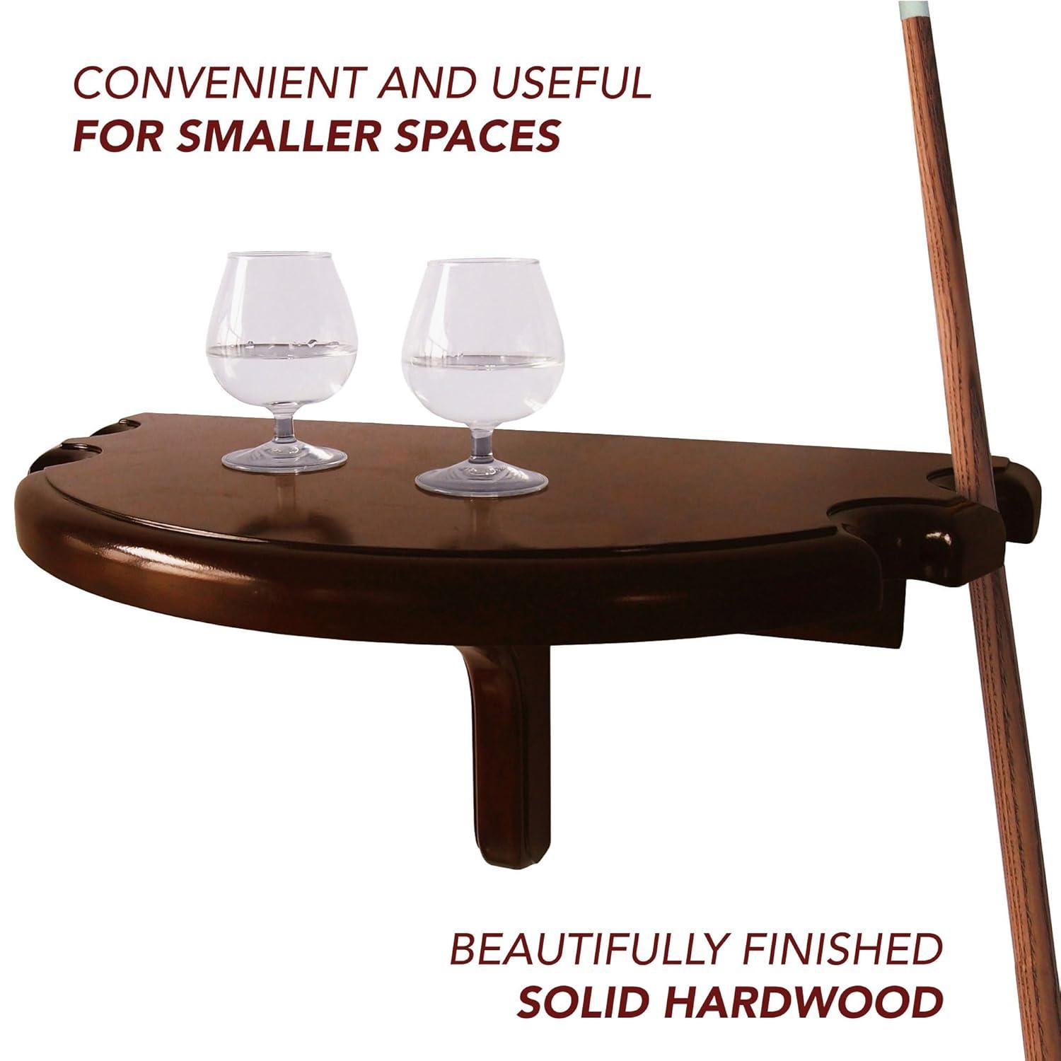 Hathaway Games Premium Half Moon Pool Cue Wall Shelf