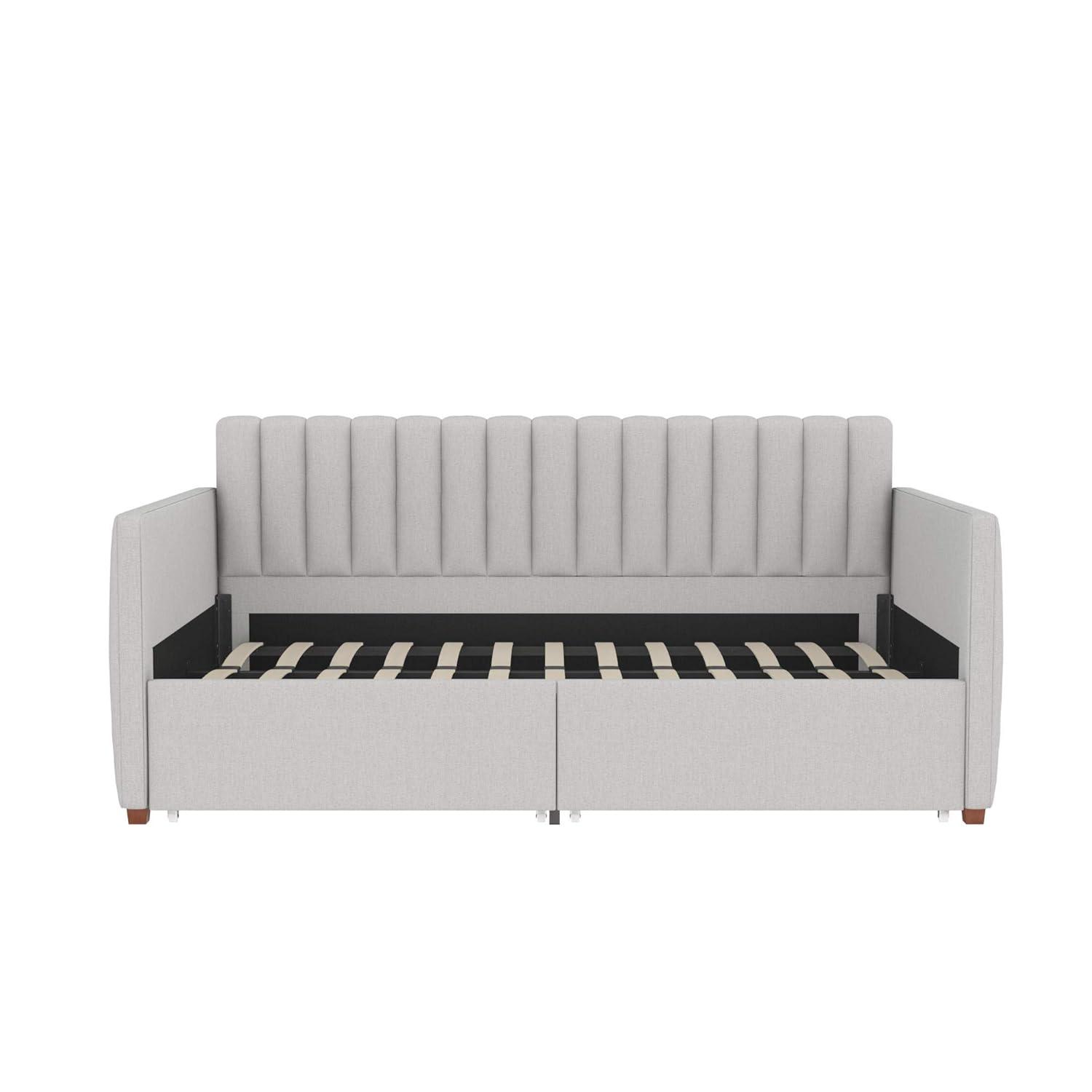 Brittany Upholstered Unfinished Platform Storage Bed