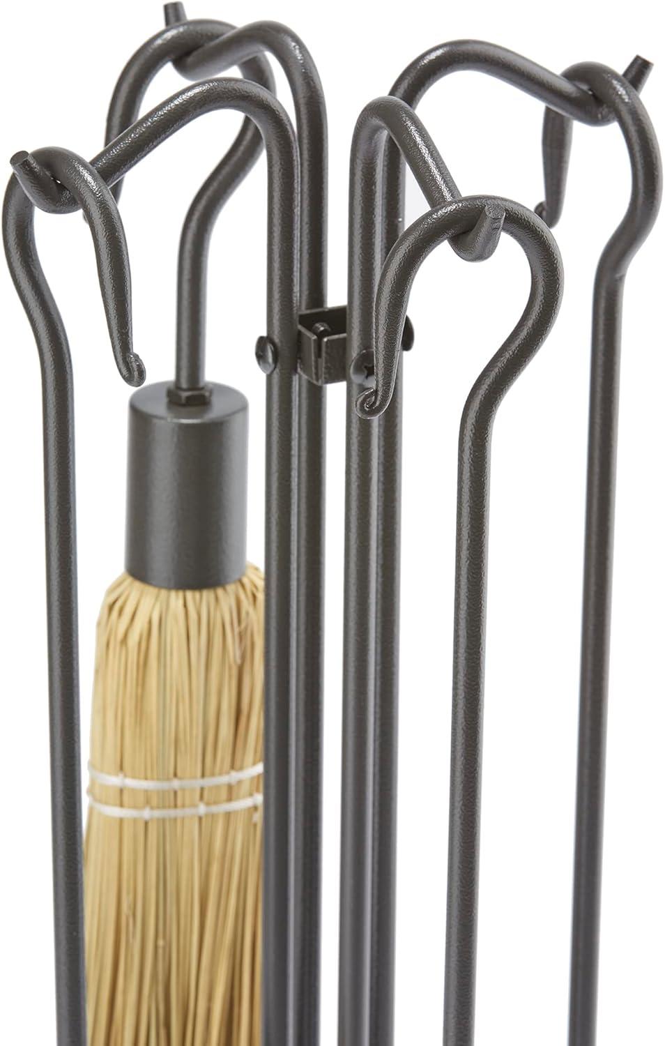 UniFlame 5 Piece Olde World Iron Mini Fireset with Crook Handles