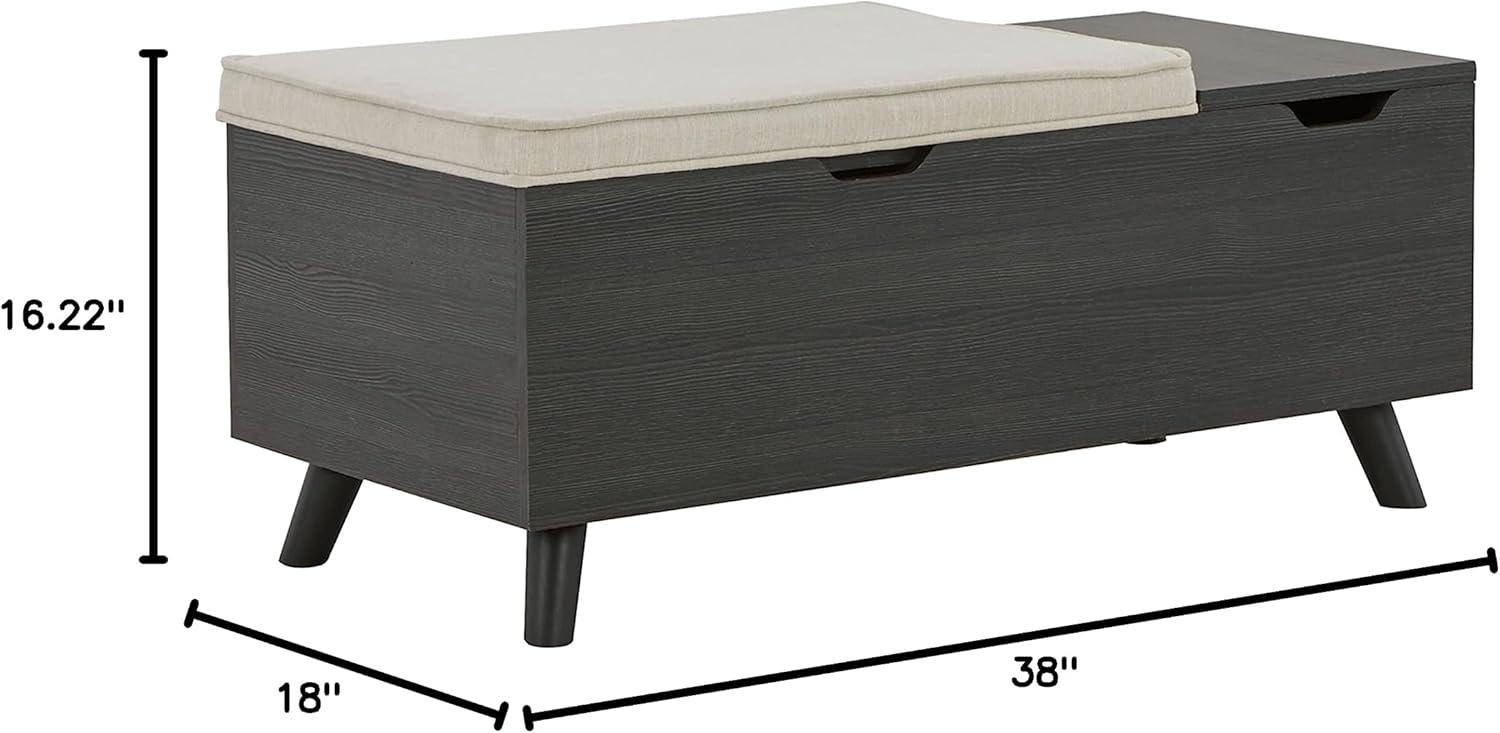 Traneisha Polyester Upholstered Storage Bench