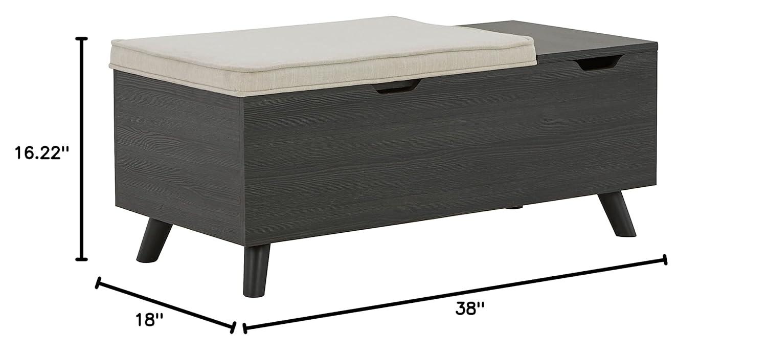 Loon Peak® Kadira Polyester Upholstered Storage Bench