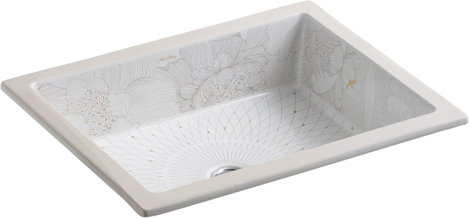 KOHLER Empress Bouquet Kathryn®, ARTIST EDITIONS Square Undermount Bathroom Sink