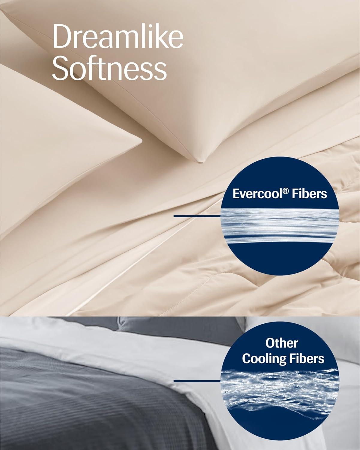 REST REST Evercool Award-Winning Cooling Comforter – Ultra Soft, Breathable, Lightweight, Hypoallergenic, All-Season Comforter for Hot Sleepers, Machine Washable