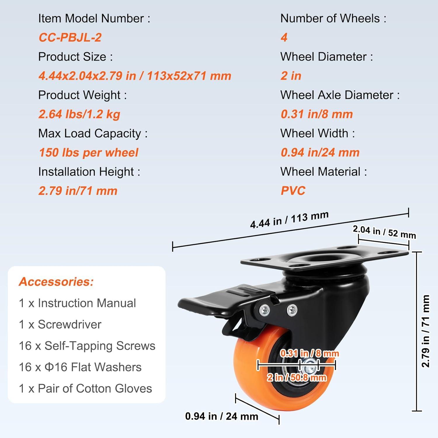 Swivel Plate Casters