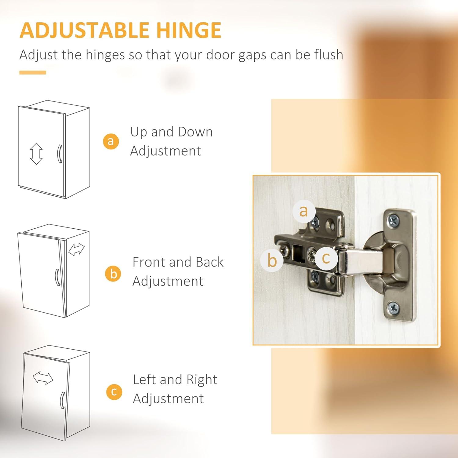 HOMCOM Kitchen Buffet with Hutch Cupboard with Utility Drawer, 4 Door Cabinets,  and Optional 12-Bottle Wine Storage, White