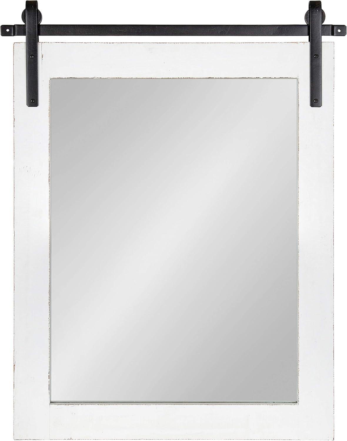 22&#34; x 30&#34; Cates Rectangle Wall Mirror White - Kate &#38; Laurel All Things Decor