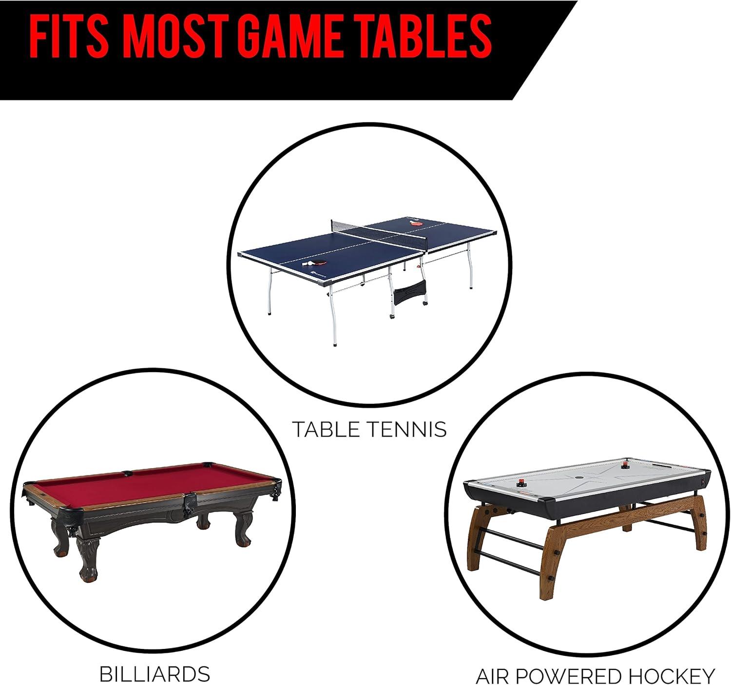 Barrington Table Tennis Multiple Style Ping Pong Tables with Metal Nets, Perfect for Family Game Rooms