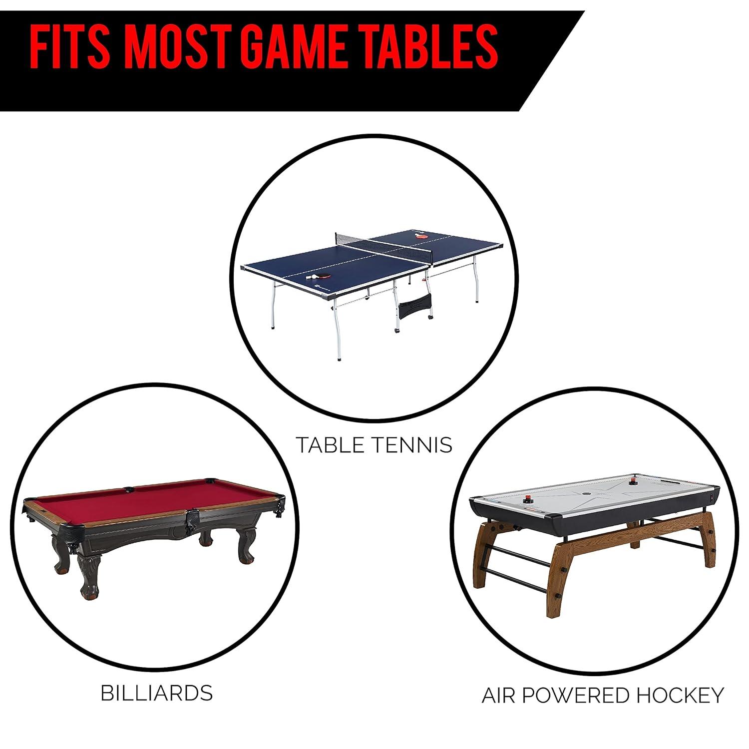 Barrington Table Tennis Multiple Style Ping Pong Tables with Metal Nets, Perfect for Family Game Rooms