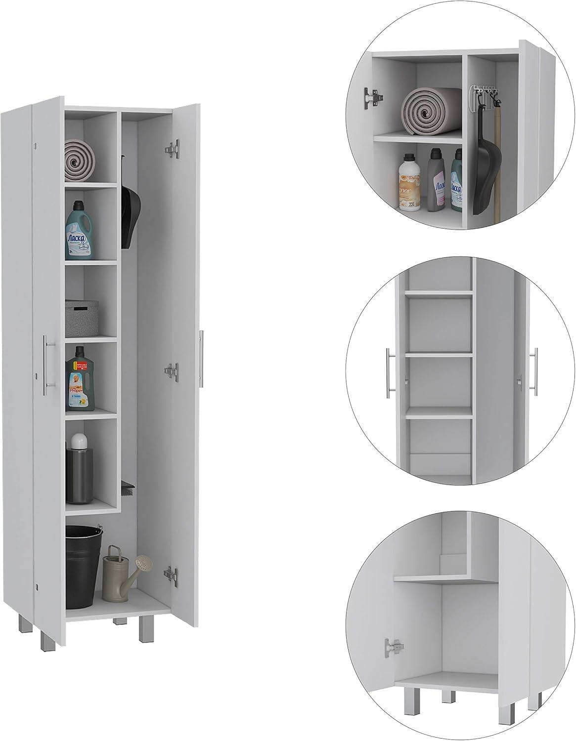 FM FURNITURE LLC Norway Broom Closet Pantry