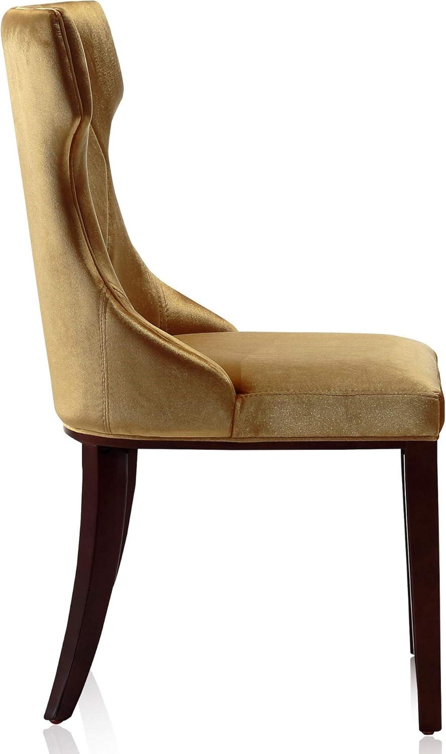 Set of 2 Reine Velvet Dining Chairs - Manhattan Comfort