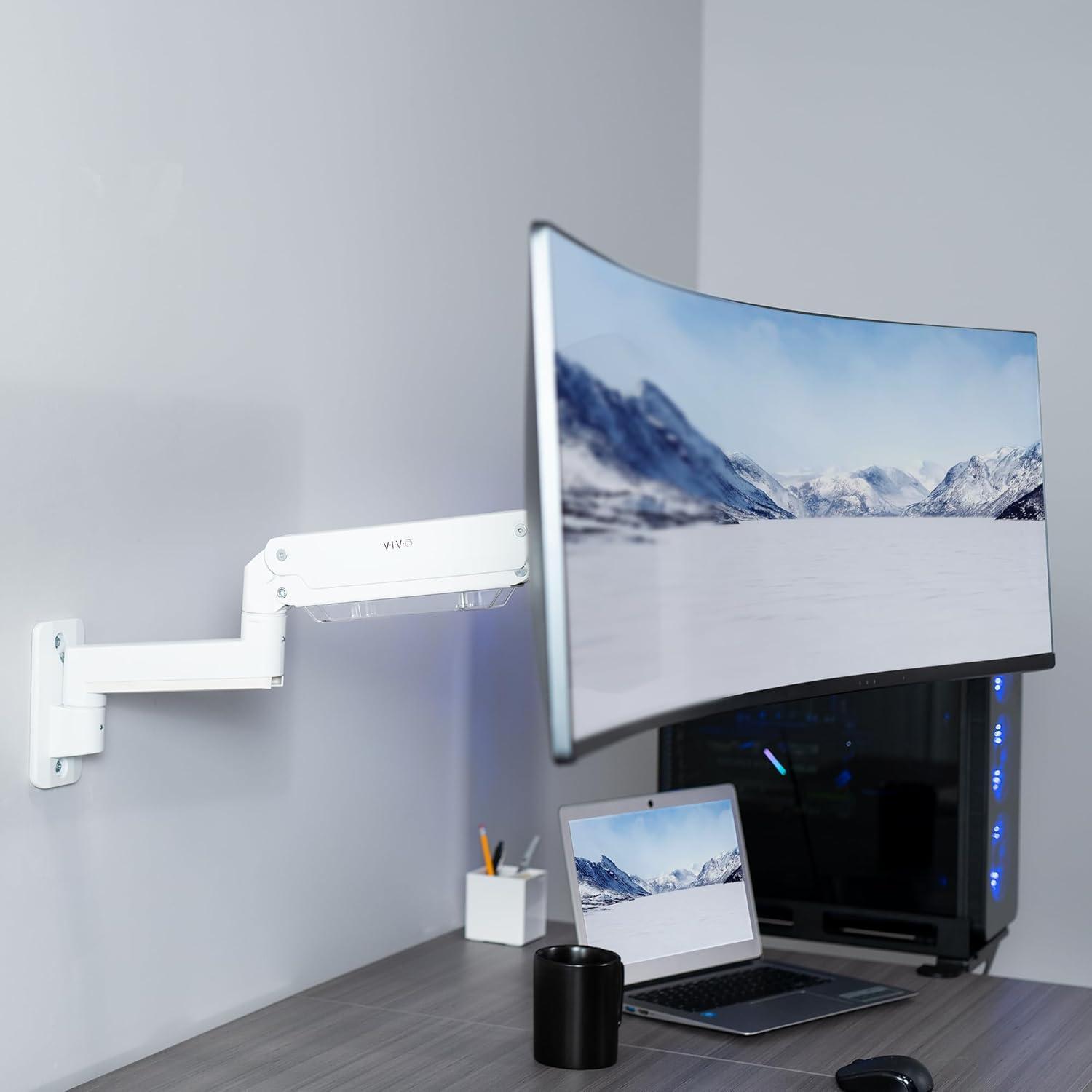 Vivo Wall Mount with Shelving, Holds up to 44 lbs