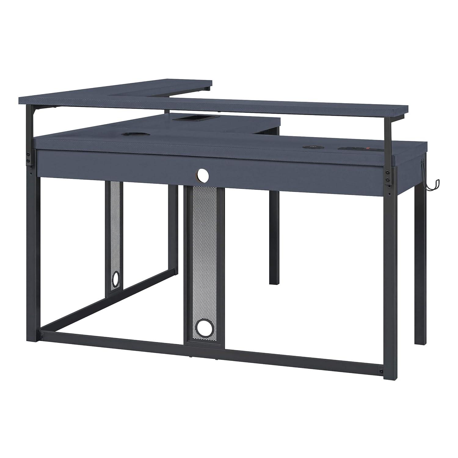 Loadout L/Shape Gaming Desk in Black Steel Metal
