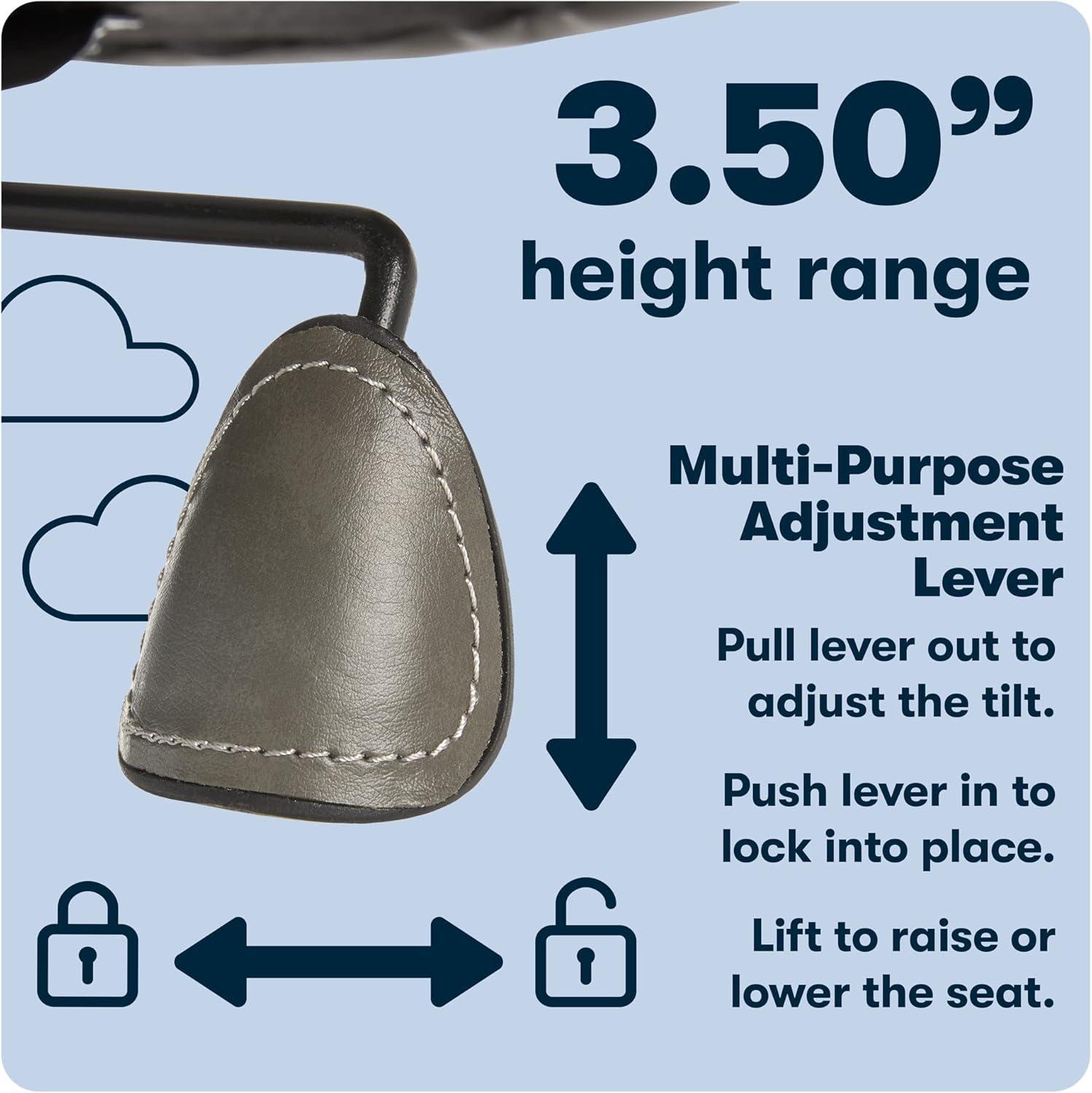 Big and Tall Executive Office Chair with Upgraded Wood Accents Mindset Gray - Serta: Bonded Leather, 350lb Capacity