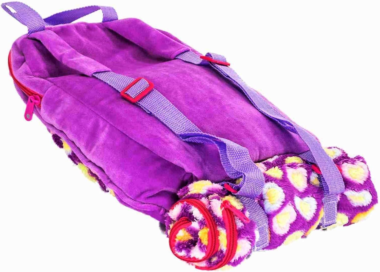The Queen' Treasures 18 In Doll Carrier and Sleeping Bag, Purple Hearts
