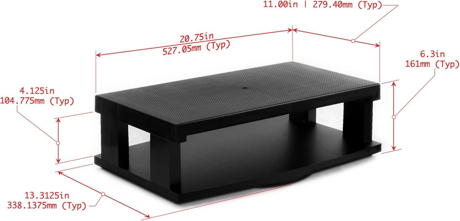 Aleratec Heavy Duty Flat LCD/LED TV Swivel Stand 2-Tier Entertainment Center