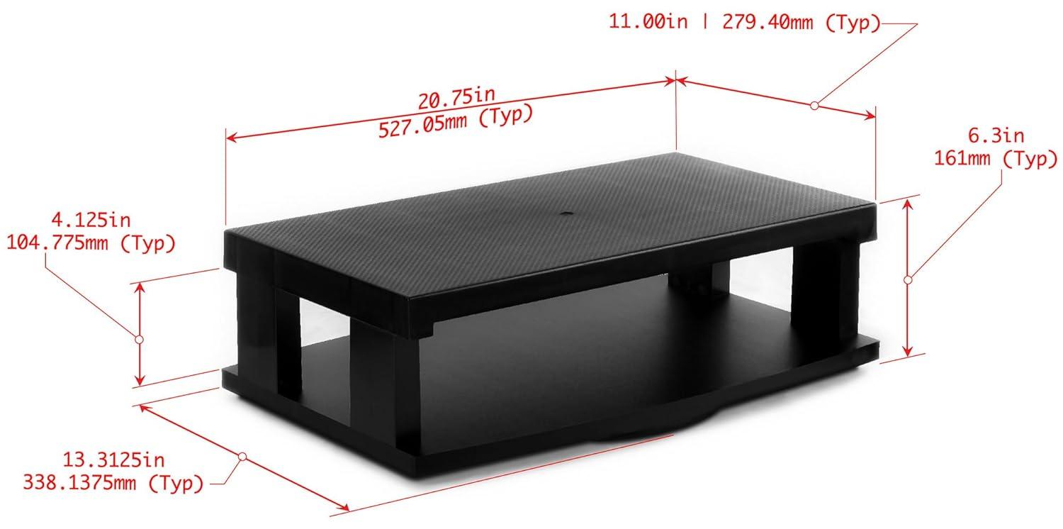 Aleratec Heavy Duty Flat LCD/LED TV Swivel Stand 2-Tier Entertainment Center