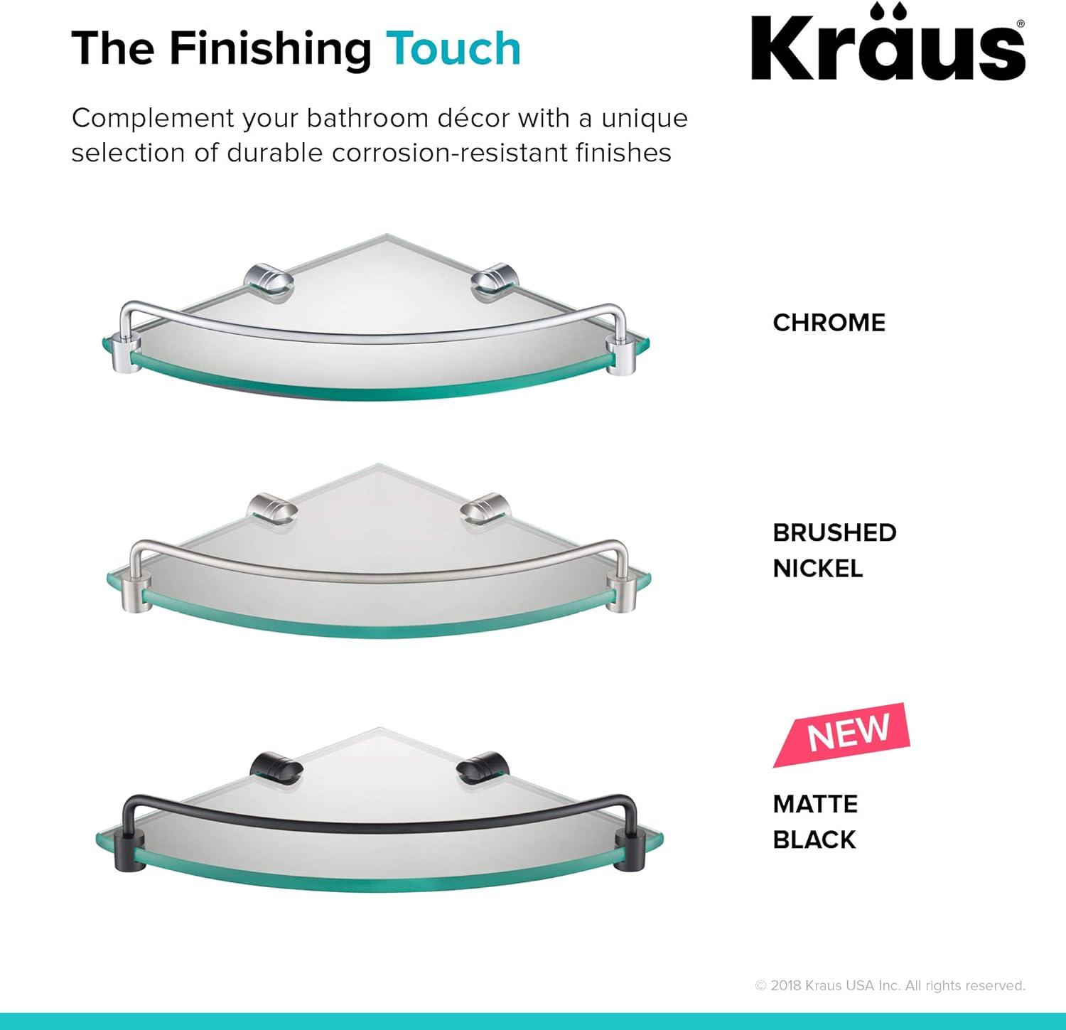 Kraus Elie Triangle Metal Corner Shelf