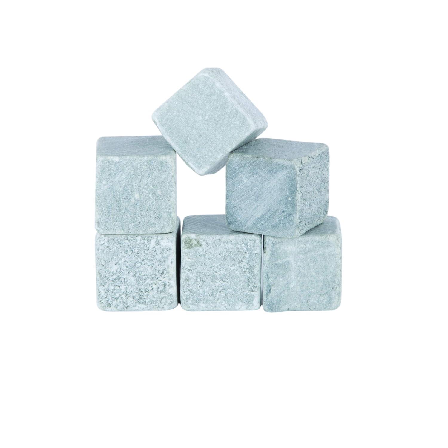 Glacier Rocks Soapstone Cube (Set of 6)
