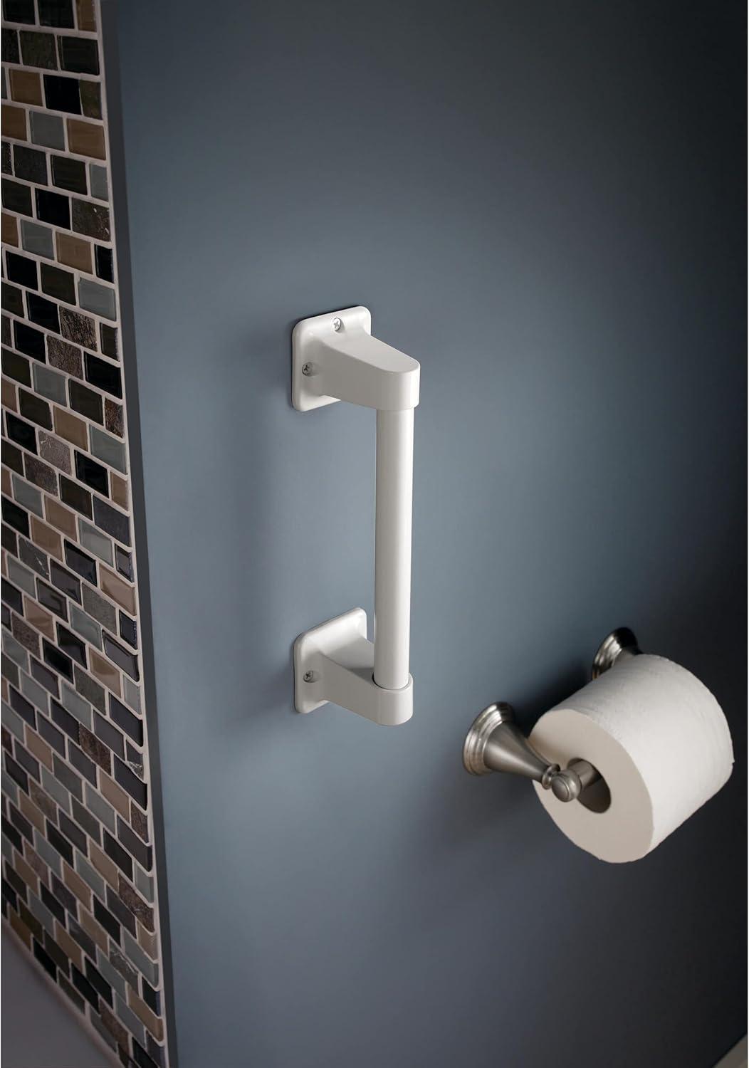 Delta 2.9-in White Wall mount Grab Bar ( 500-lb Weight Capacity )