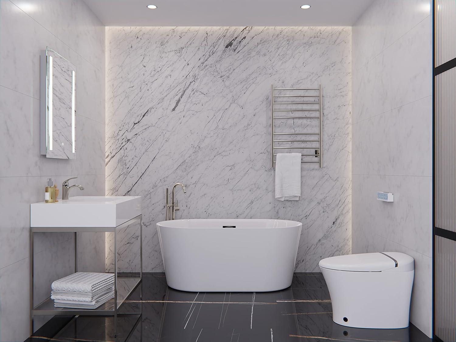 67'' x 32'' Freestanding Soaking Acrylic Bathtub