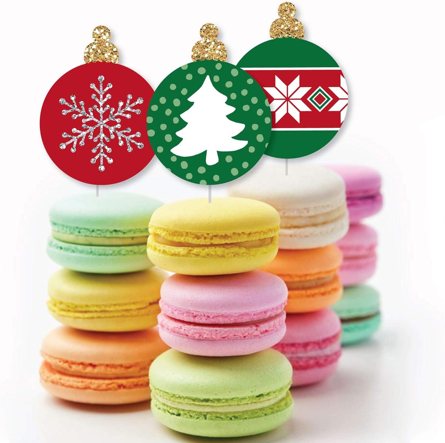 Big Dot of Happiness Ornaments - DIY Shaped Holiday and Christmas Party Cut-Outs - 24 Count