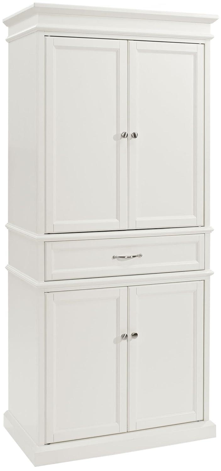 Parsons Pantry Storage Wood/Mahogany - Crosley: Adjustable Shelving, Drawer, Traditional Style