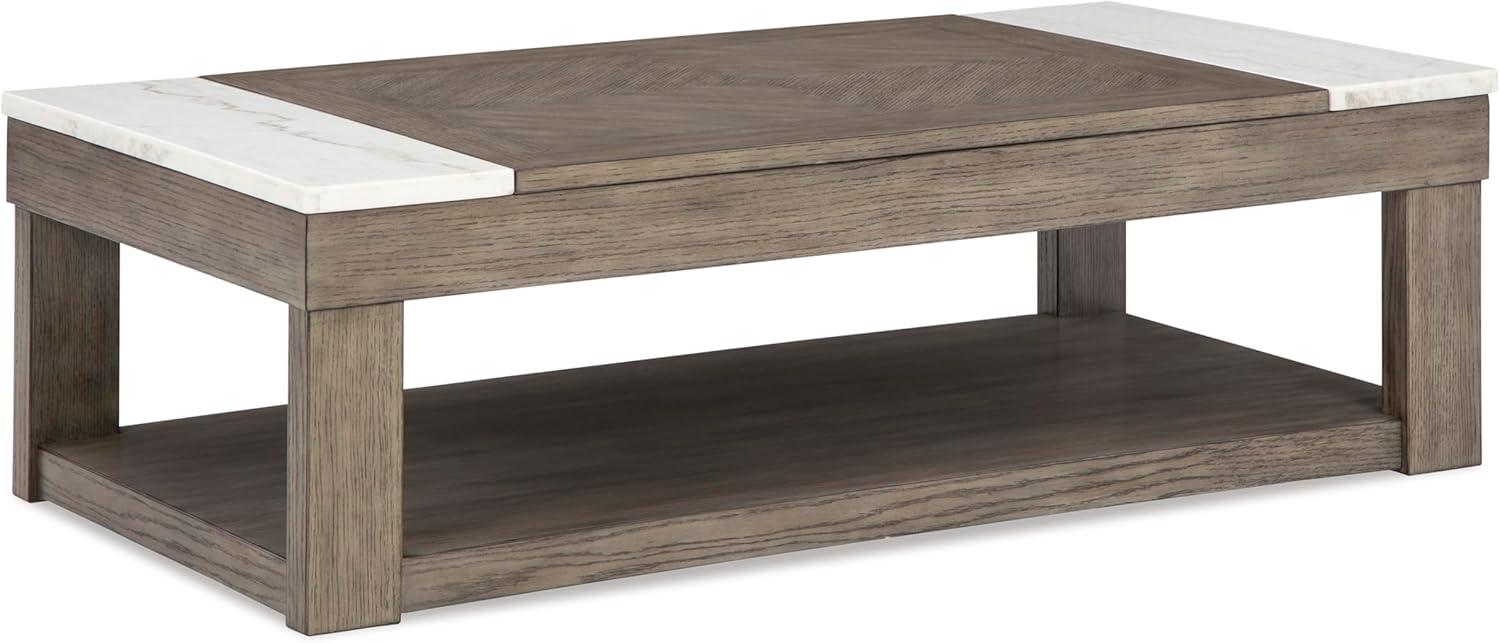 Ashley Furniture Loyaska Brown Lift-Top Coffee Table