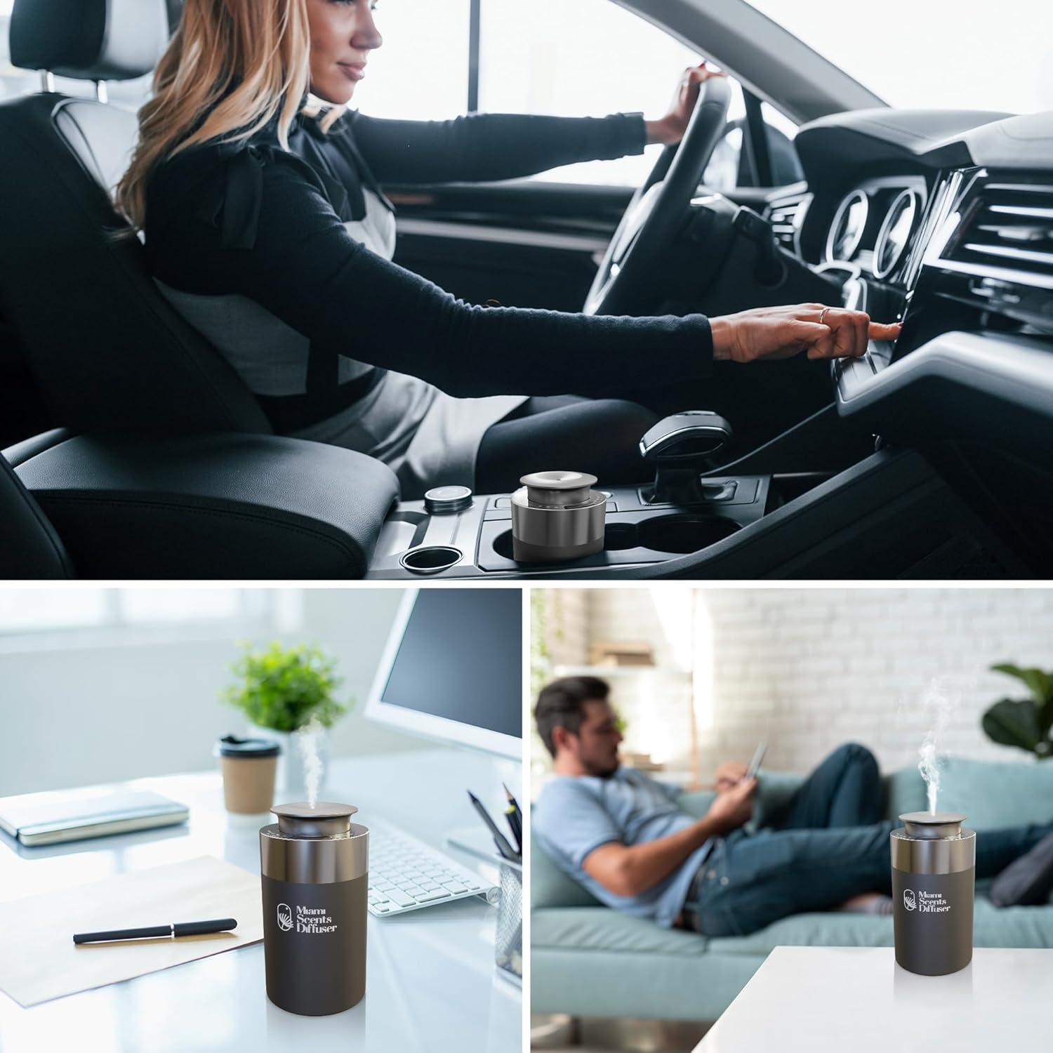 Scent Car Diffuser MSD-350 Gray Santal - My Way 10 ml Included