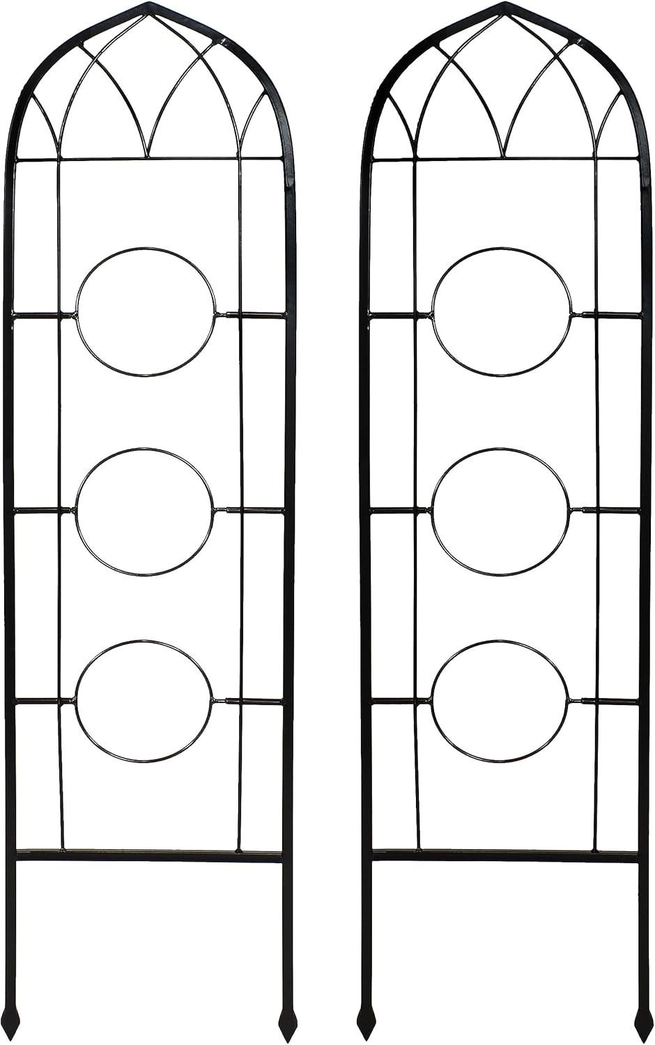 Avonlee Steel Arched Trellis (Set of 2)