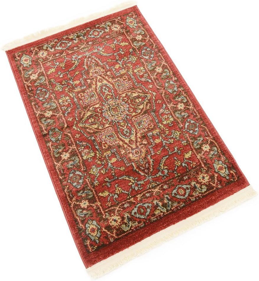 Unique Loom 2' 0 x 3' 1 Red Sahand Ardashir Area Rug