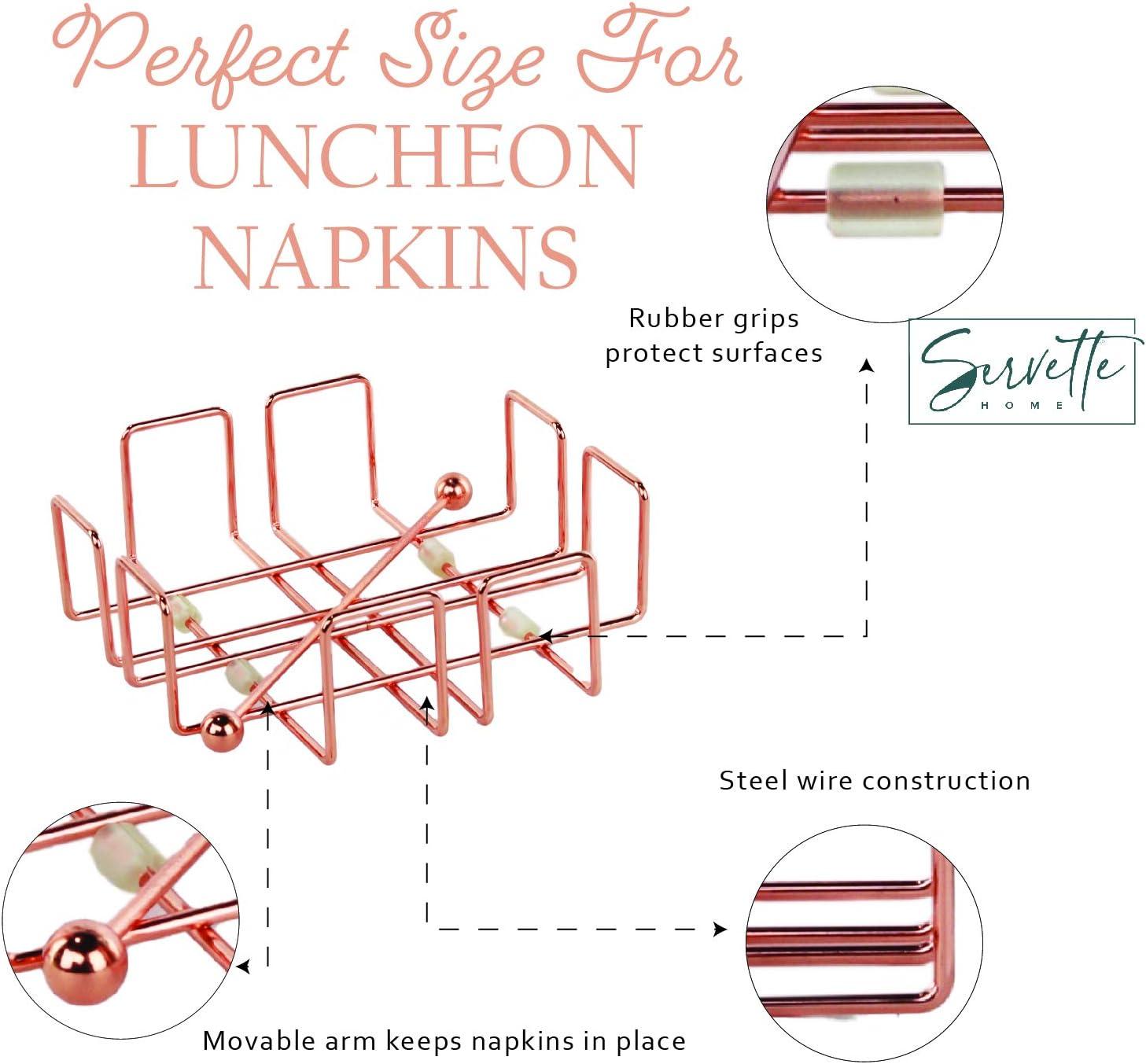 Servette Home Copper Napkin Holders for Tables