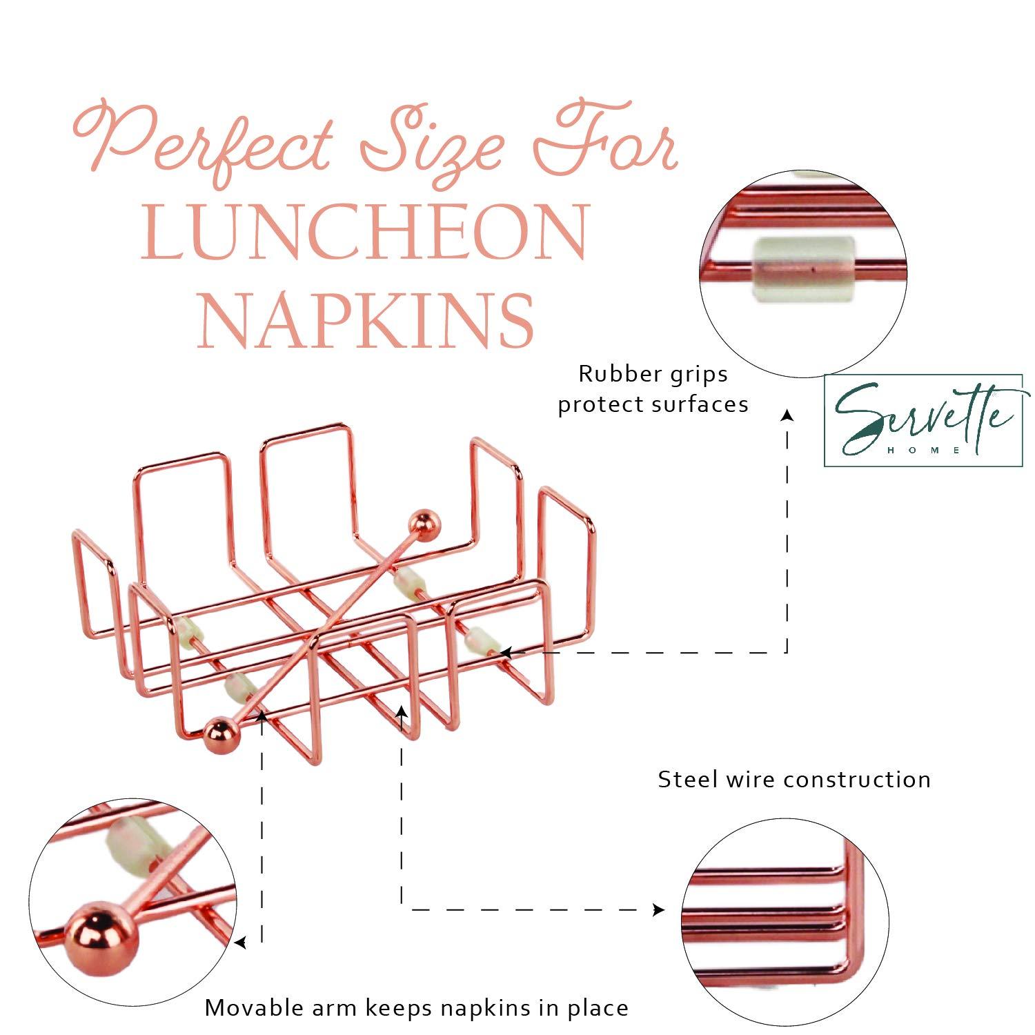 Servette Home Copper Napkin Holders for Tables