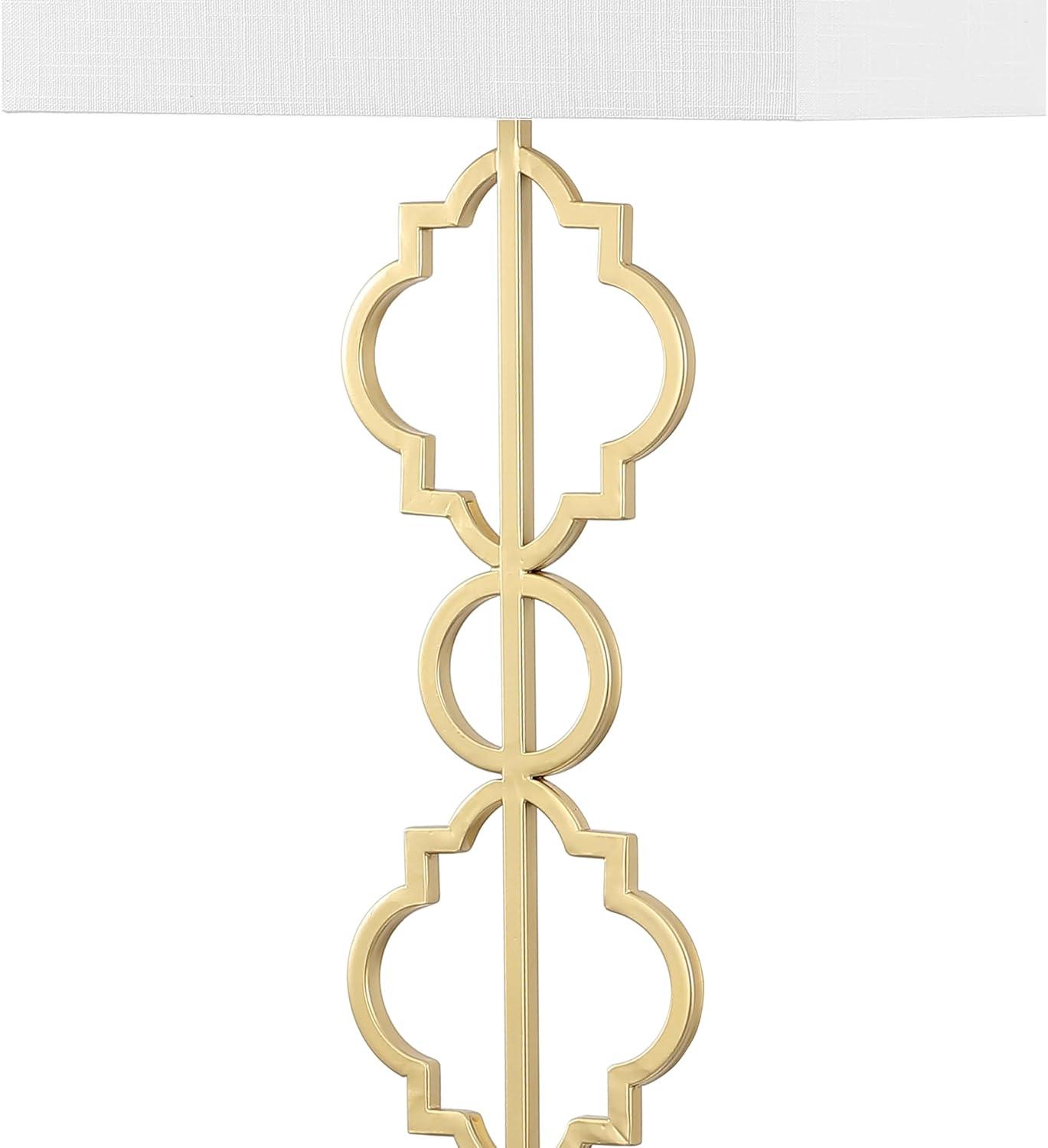 Jonathan Y Selina Iron Ogee Trellis Modern Led Floor Lamp